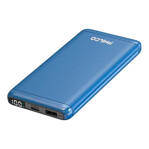 Power Bank Philco Led 10000MHA Azul Power Bank Philco Led 10000MHA Azul