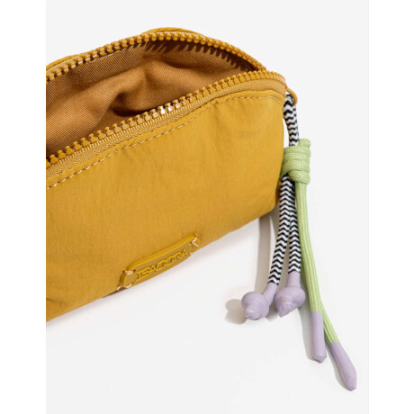 Porta Cosméticos Mix Cordones Amarillo Mostaza