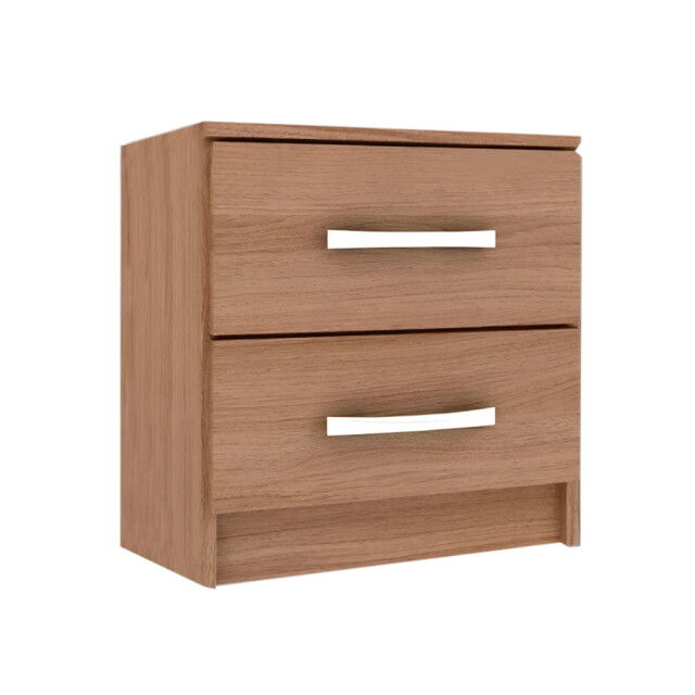 Mesa De Luz Dormitorio 2 Cajones Compramas MARRON