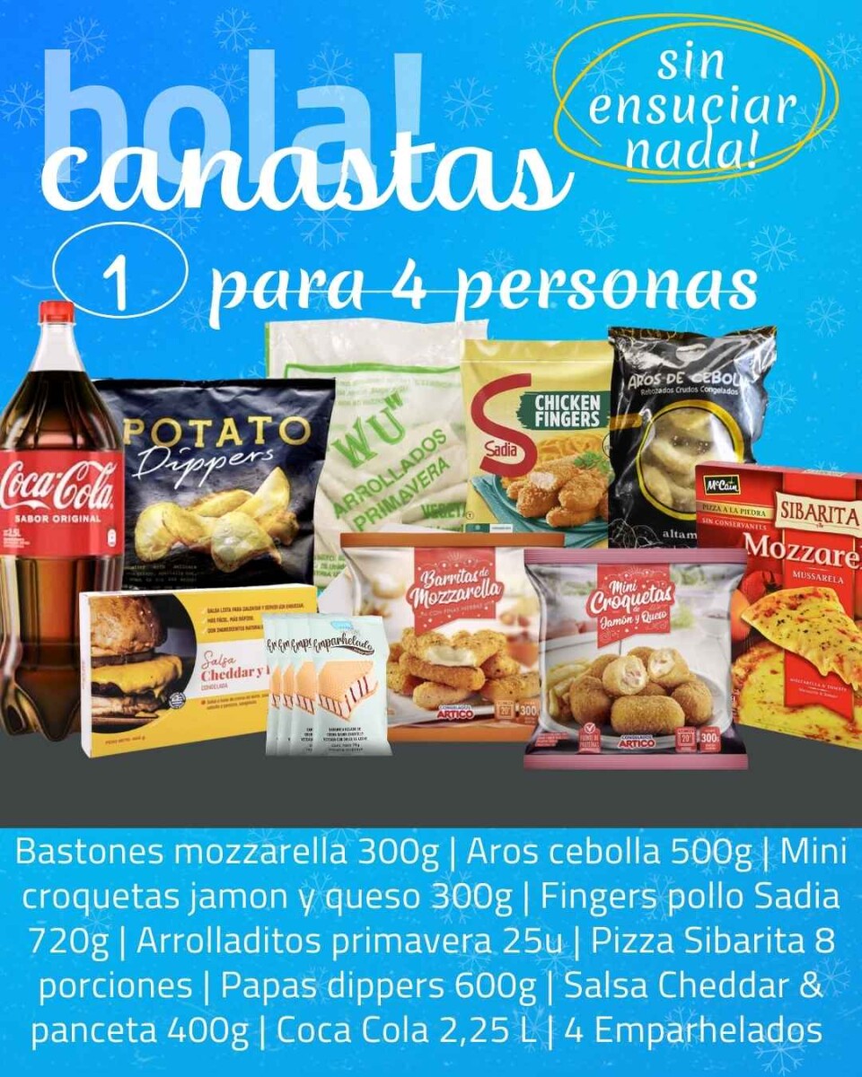 PACK CUMPLEAÑOS REUNIÓN PARA 4 PERSONAS 