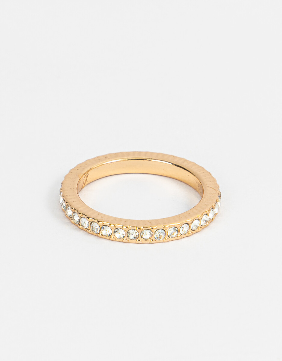 Anillo Con Strass 