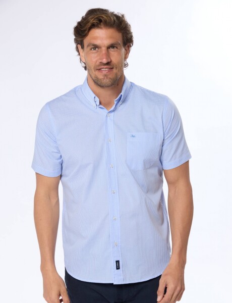 CAMISA SPORT A CUADROS Azul
