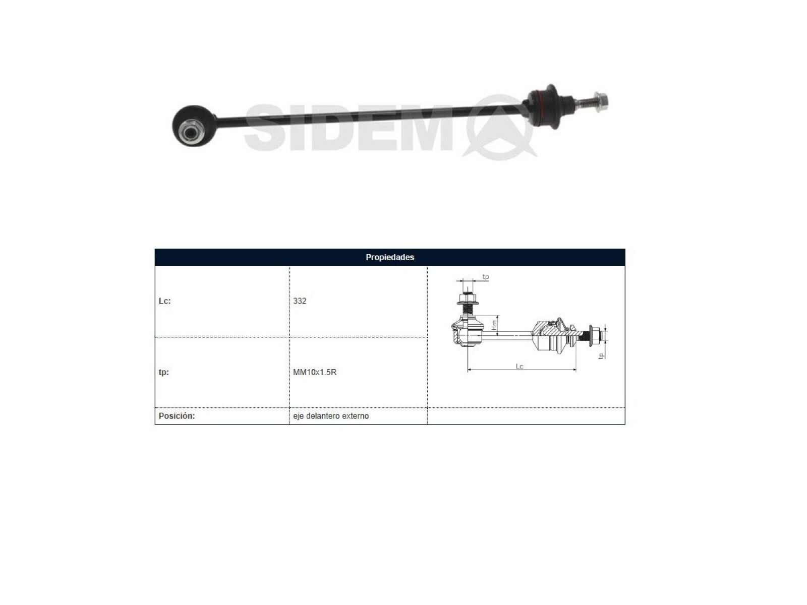 Bieleta Citroen C15, Peug 205/309 83-25 Der/Izq 