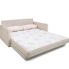 SOFA CAMA 176 MTS - PARRILLA EXTENSIBLE - TELA GRIS CLARO - ALMOHADON TRAMADO BEIGE SOFA CAMA 176 MTS - PARRILLA EXTENSIBLE - TELA GRIS CLARO - ALMOHADON TRAMADO BEIGE