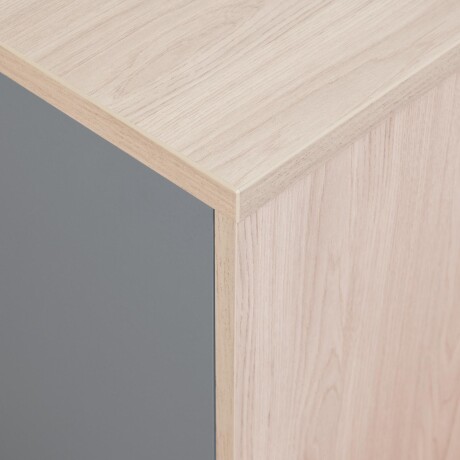 ARMARIO BAJO MADERA GRIS WORK 4 PUERTAS