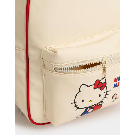 Mochila Print ''hello Kitty'' Blanco Crudo