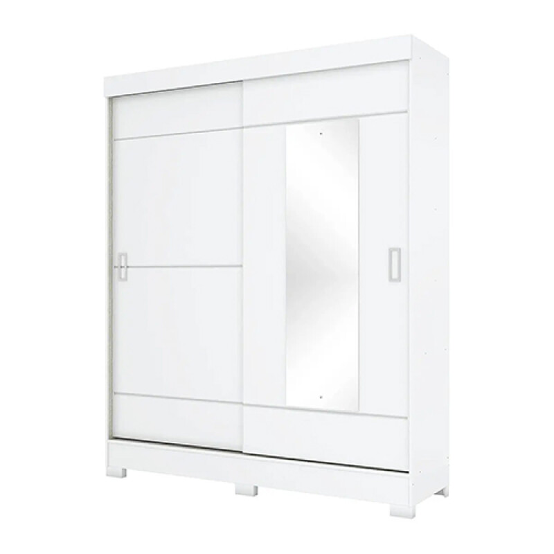 PLACARD 2 puertas Corredizas con Espejo Blanco N/A