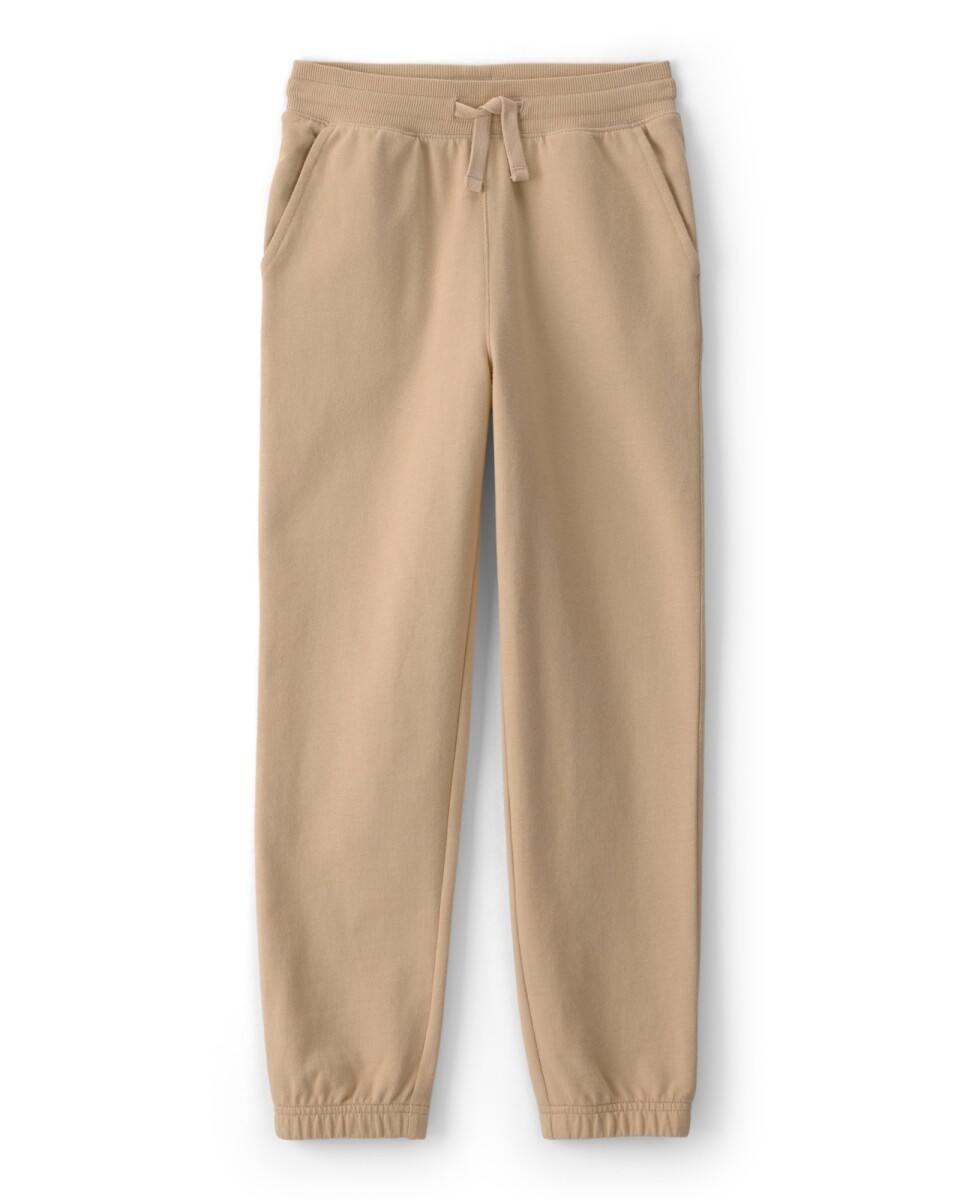 Pantalón deportivo de algodón, beige 