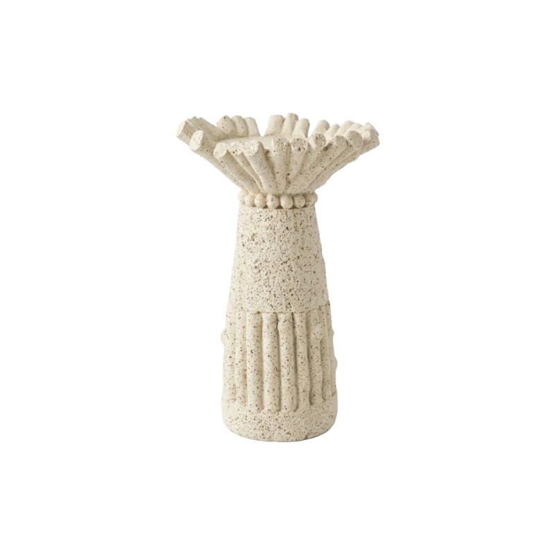 PORTA VELA CERAMICA MARFIL 11.5X19CM Unica