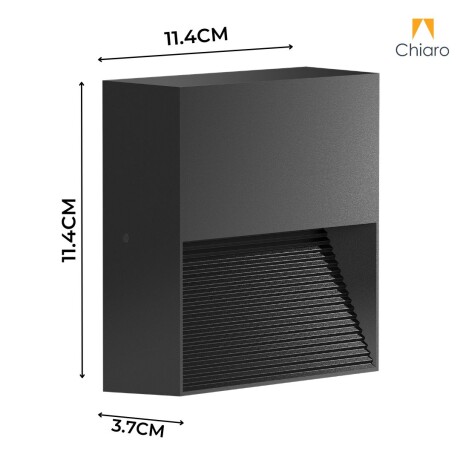 Aplique led señalizador cuadrado IP65 5W NEGRO Aplique led señalizador cuadrado IP65 5W NEGRO