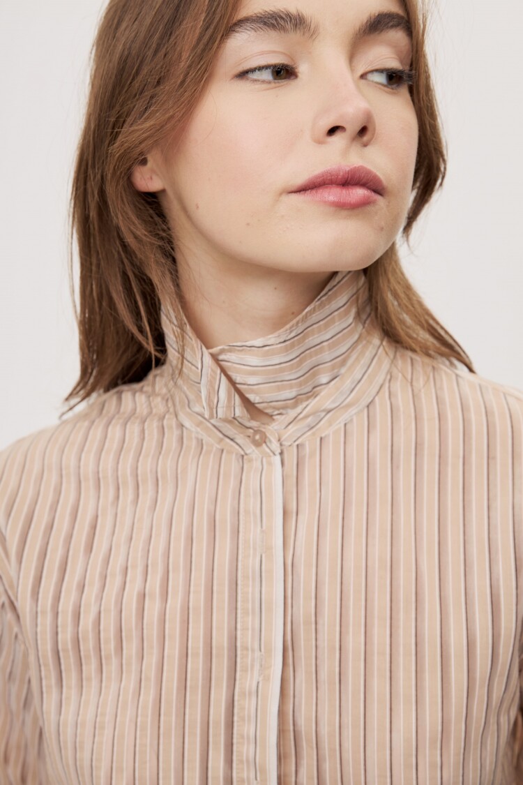 CAMISA ROSAURA STRIPES Beige