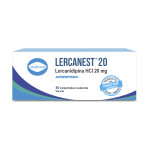 LERCANEST 20 MG. CJ X 40 COMP. REC. única