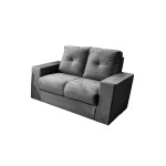 SOFA RUBI 3-2 LUGARES GRIS METAL OSCURO INVERFIN Unica
