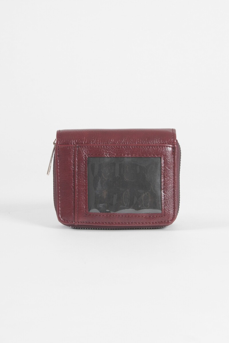 Billetera flap compartimentos bordo