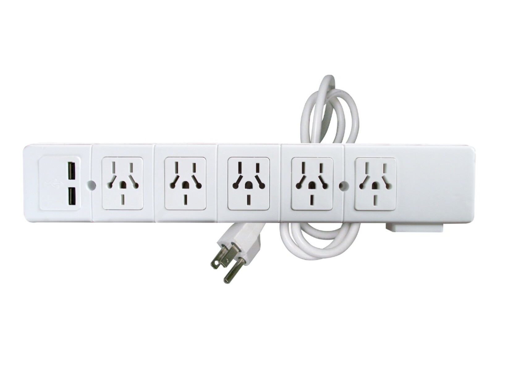 TOMA MULTIPLE P/ COMPUTADORA 5 TOMAS + 2 USB 