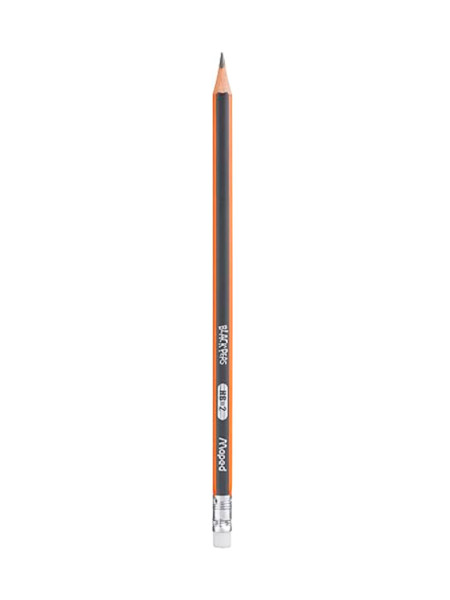 LAPIZ MAPED BLACK CON GOMA AMARILLO