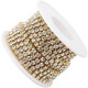 Hilo de Strass Cristales Dorado