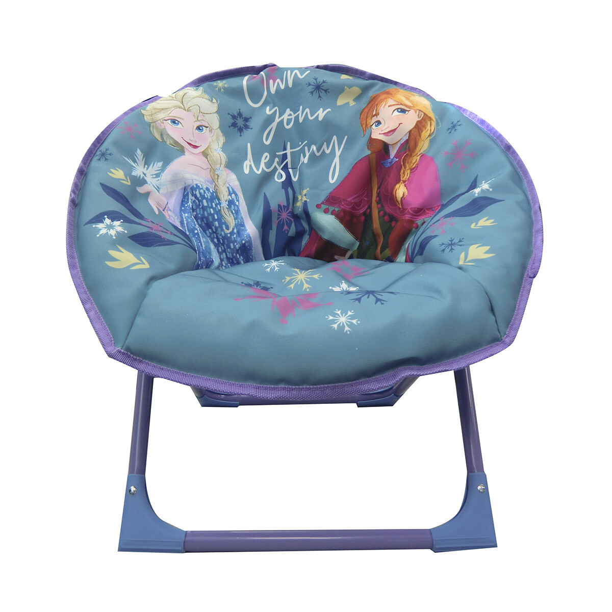 Silla Honguito Frozen Plegable con Broche Seguridad - AZUL 