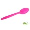 Cuchara Biodegradable x10 Unidades Rosa Neón