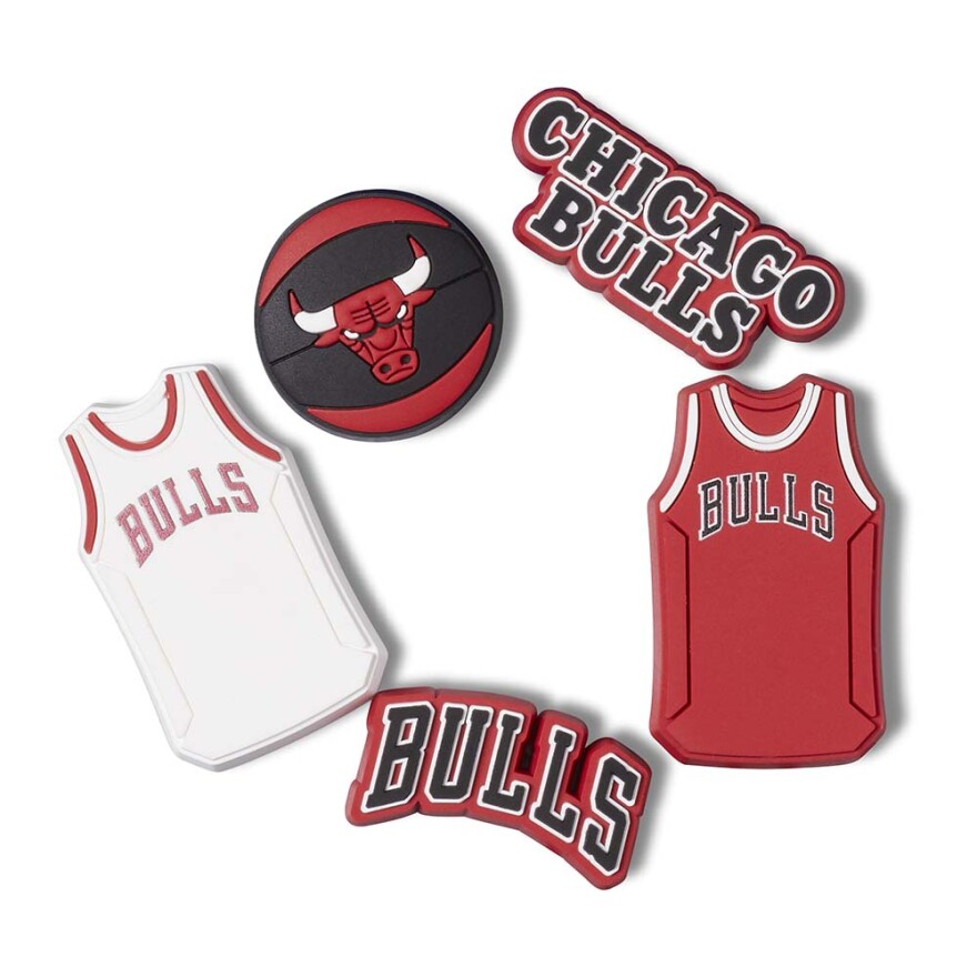 Jibbitz NBA Chicago Bulls 5 Pack Multicolor