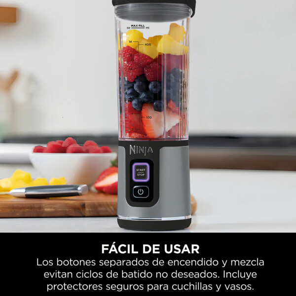 Licuadora De Vaso Ninja Blast Portable Blende 530 Ml PORTABLE BLENDER BC151EUBK