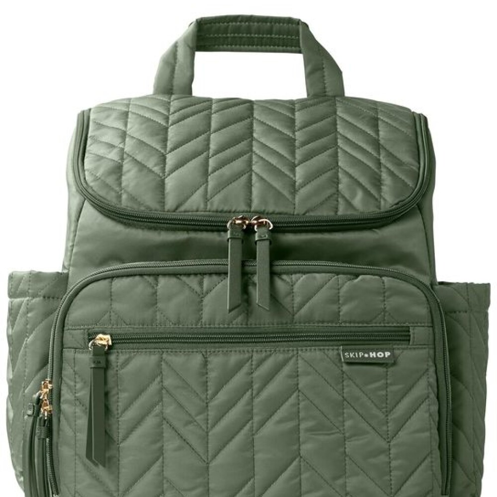 Mochila maternal Forma SKIP HOP verde
