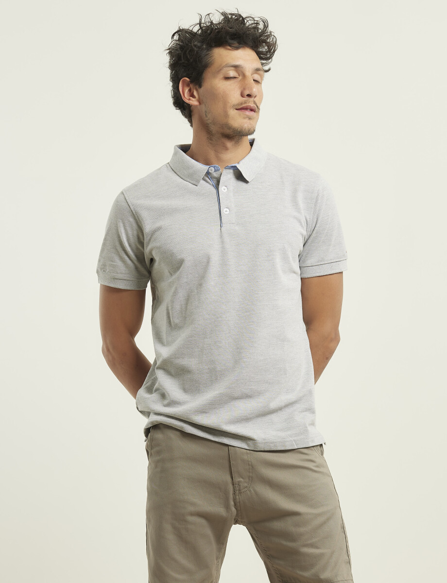 520151REMERA HARRINGTON LABEL Gris Medio