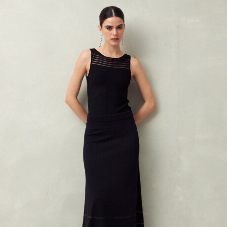 FALDA ORIA Negro