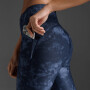 Aero Hi-Rise Compression Tights - Mujer Midnight/halogen Reflective