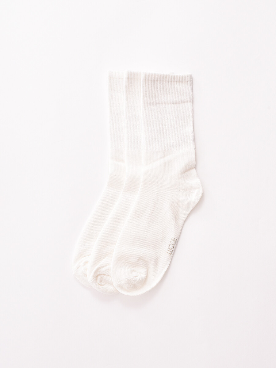 MEDIAS PACK X3 - BLANCO 