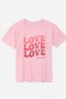 Remera con estampa LOVE ROSA