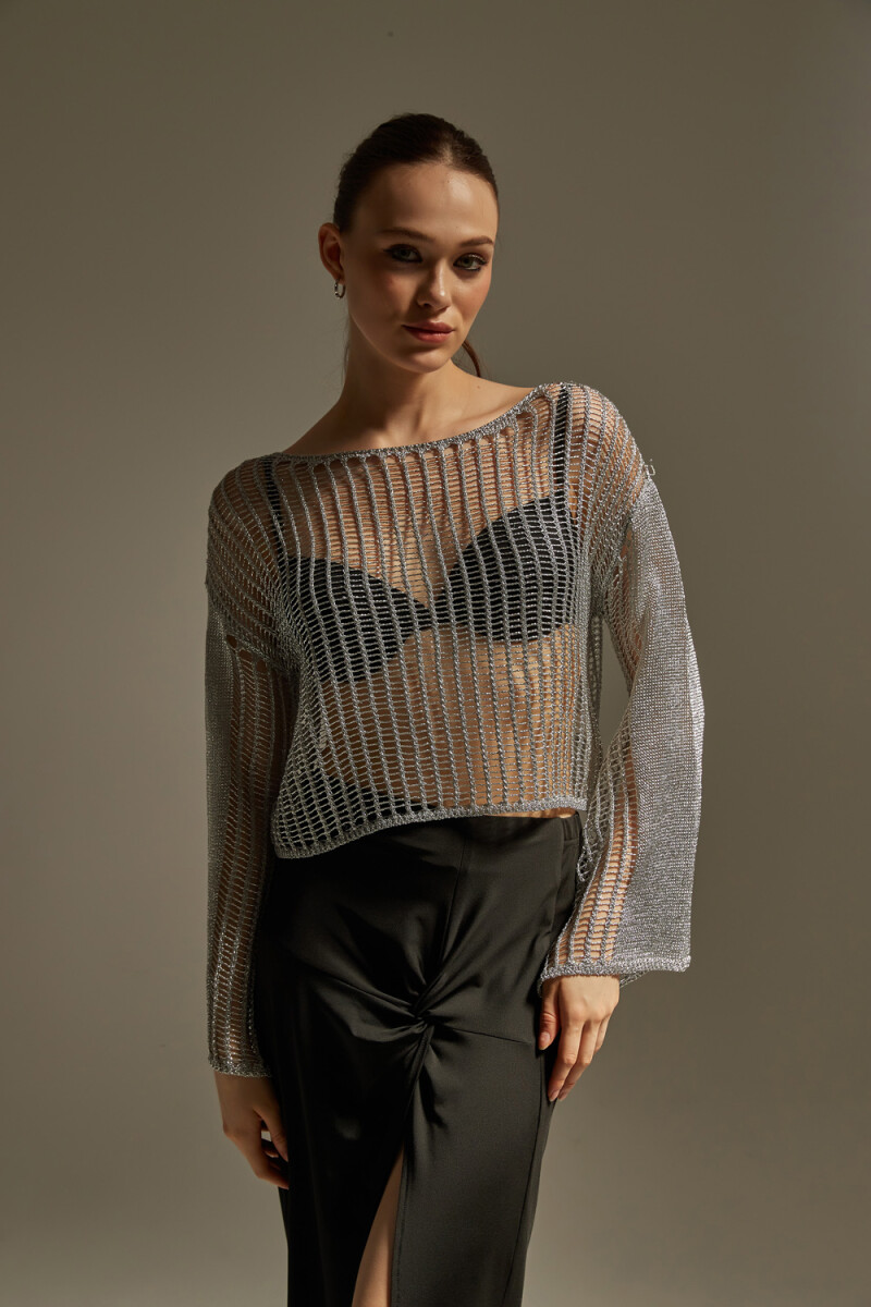 Sweater Reer - Plateado 