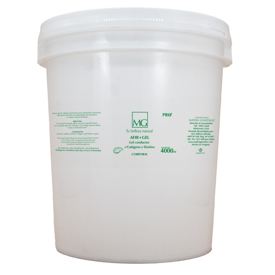 Afir + Gel Conductor con Colágeno y Elastina (4 lts-Balde) Afir + Gel Conductor con Colágeno y Elastina (4 lts-Balde)