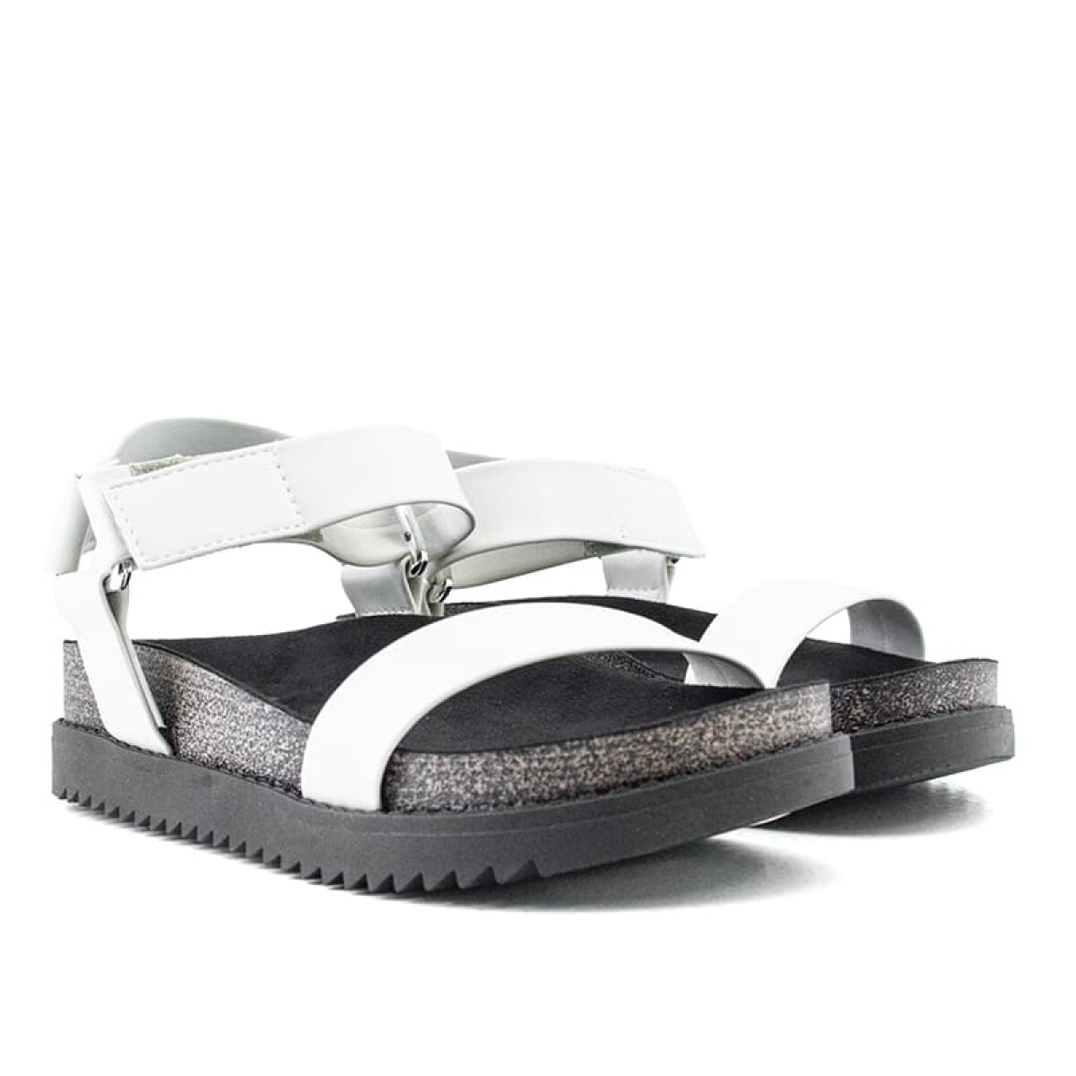 Sandalias Moleca de Mujer - 5500.101-9569 - Blanco-negro 
