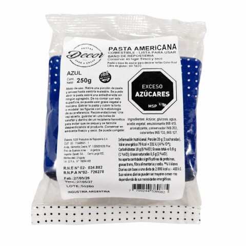 Pasta Americana Azul Pasta Americana Azul