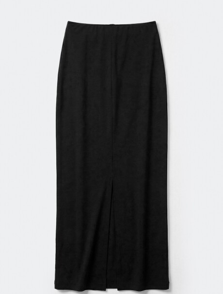 POLLERA MAXI - NEGRO NEGRO