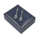 Caravanas oro 18k con brillantes, diamantes y zafiros sintéticos. Caravanas oro 18k con brillantes, diamantes y zafiros sintéticos.
