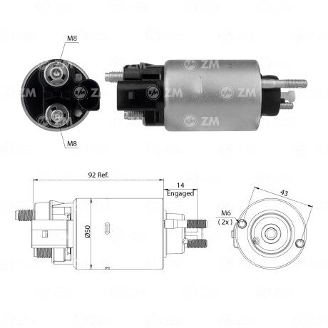 AUTOMATICO DE ARRANQUE - AUT.ARR.X1-X2 MINI COOPER S/DENSO ZM AUTOMATICO DE ARRANQUE - AUT.ARR.X1-X2 MINI COOPER S/DENSO ZM