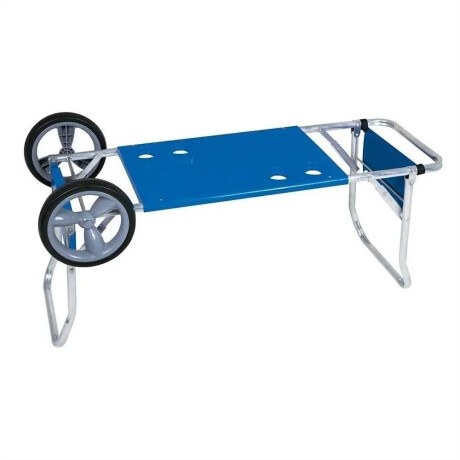 Carrito Para Sillas De Playa + Mesa Calidad Azul