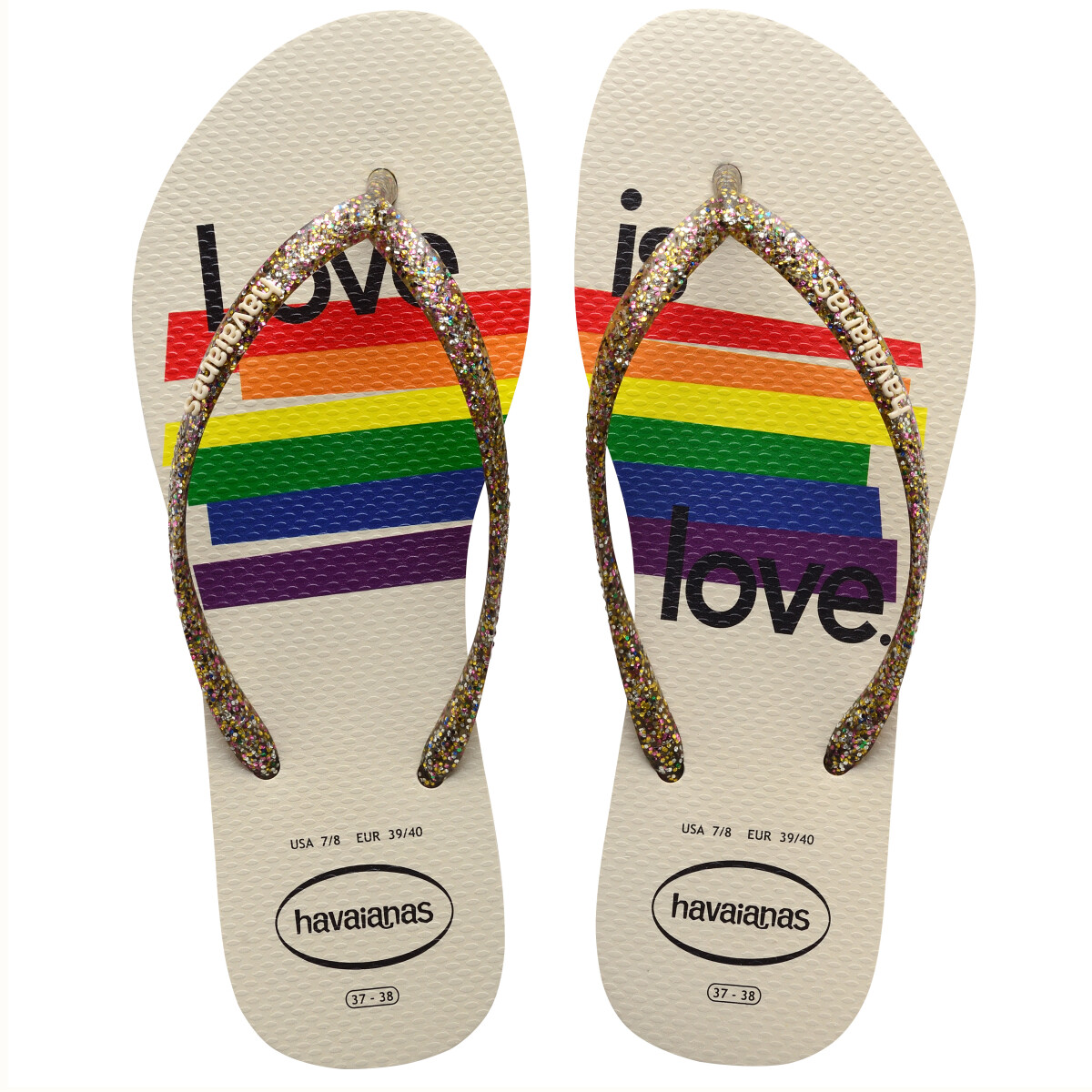 Sandalia de Mujer Havaianas Slime Pride 2 - Beige Paja 