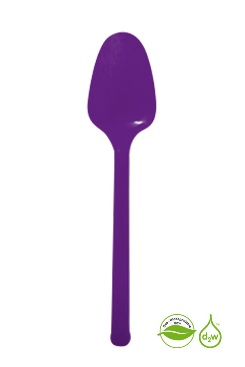 Cuchara Biodegradable x50 Unidades - Morado 
