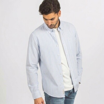 Camisa fantasia Raya celeste claro