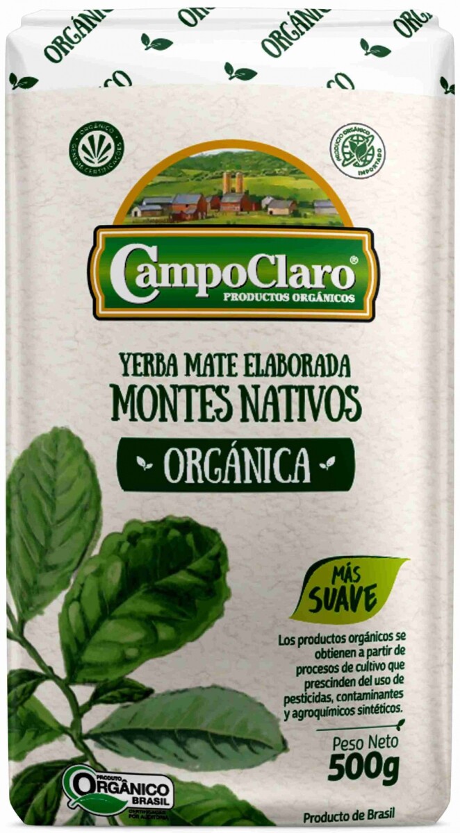 YERBA ORGANICA CAMPO CLARO 500G MONTES NATIVOS 