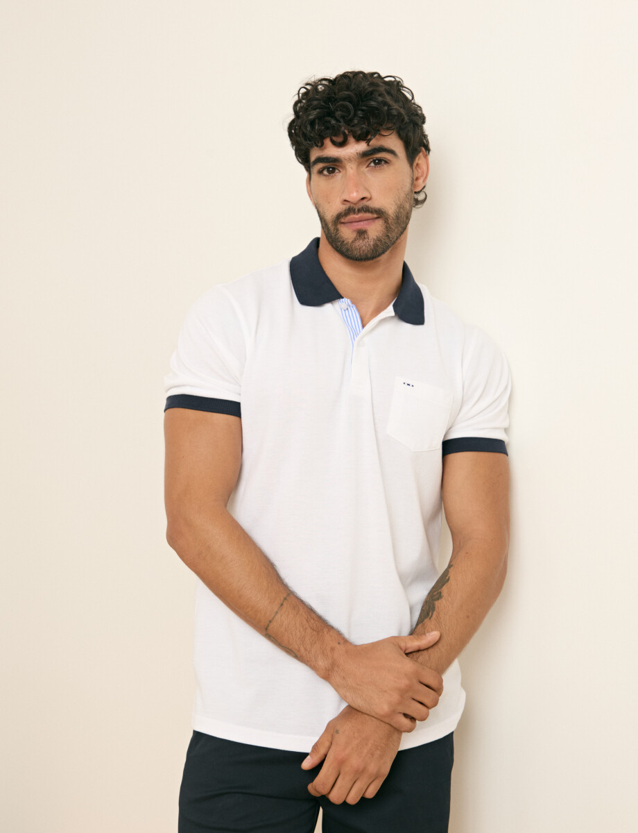 520753 REMERA HARRINGTON LABEL Blanco