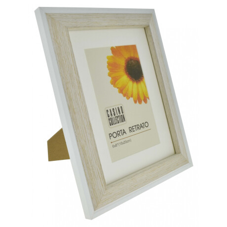 PORTARRETRATO MADERA BORDE EXTERNO BCO 25.8X20.5X1.5CM P/FOTO 15X20CM 23080 PORTARRETRATO MADERA BORDE EXTERNO BCO 25.8X20.5X1.5CM P/FOTO 15X20CM 23080