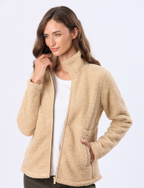 CAMPERA DE CORDERITO Beige