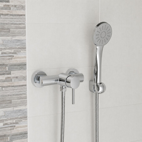 GRIFERIA DUCHA MONOCOMANDO EXTERIOR BRILLO LINEA LILO CROMO