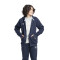 Campera Infantil Umbro C/Capucha Junior Azul Marino - Blanco
