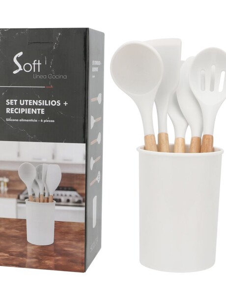 SET 6 PIEZAS MENAGE SILICONA BLANCO SET 6 PIEZAS MENAGE SILICONA BLANCO
