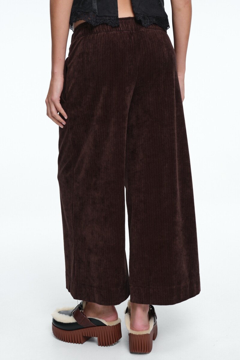 Pantalón ancho Marron